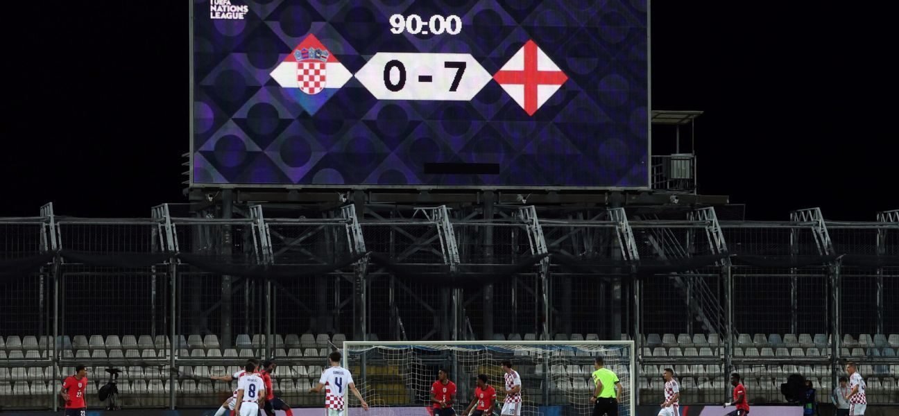 England thrash Croatia to put World Cup heartbreak firmly behind them