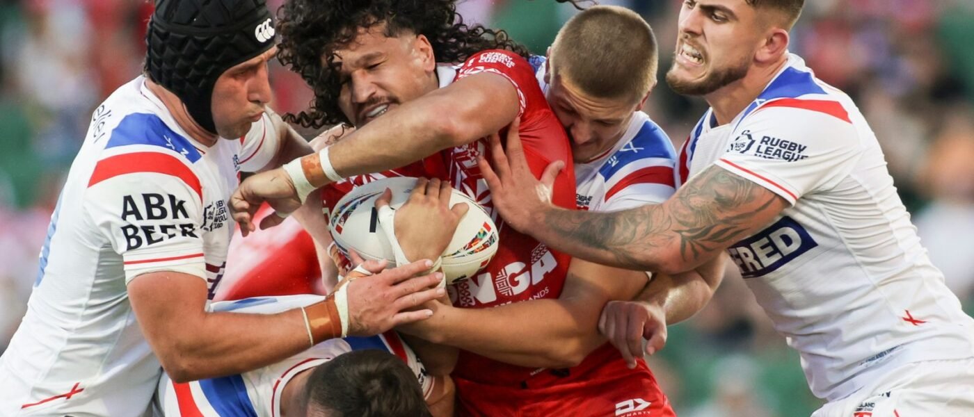 Rugby League World Cup LIVE! England in trouble against Tonga